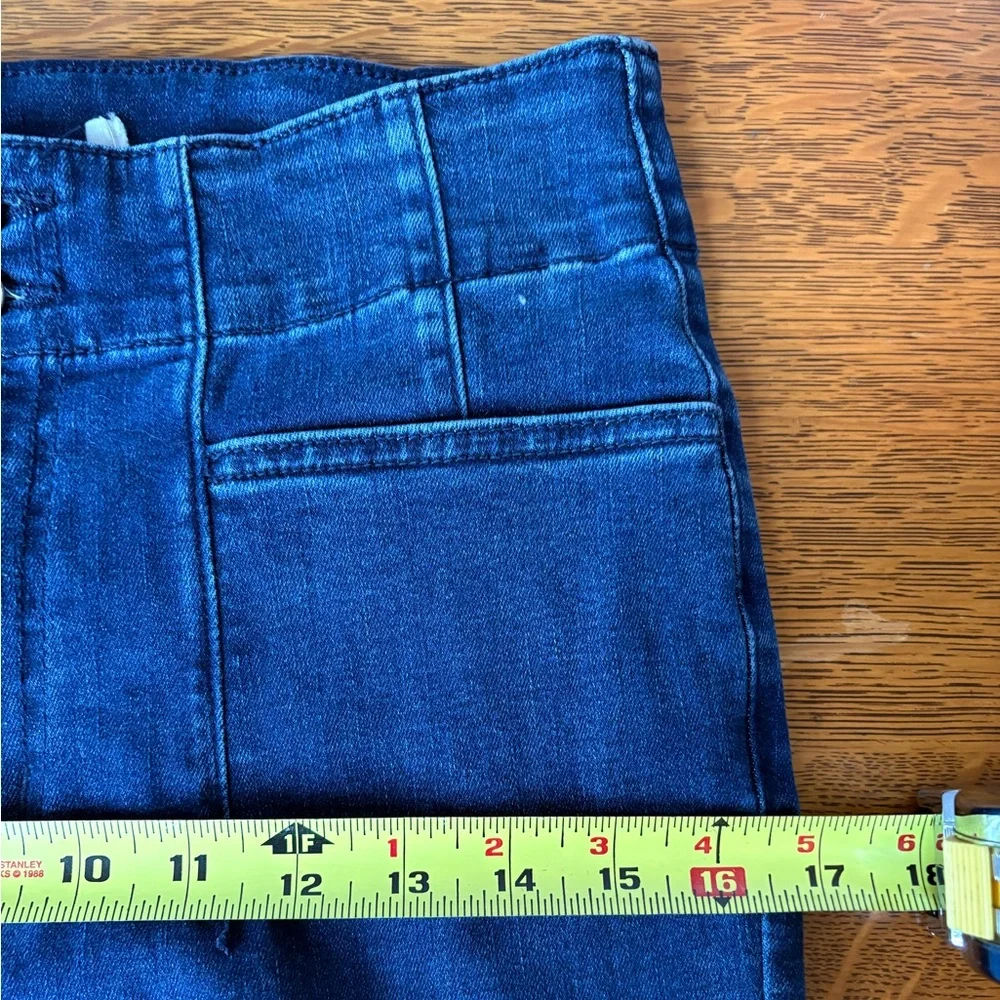 M Jeans Maurices Women's 10 High Rise Flare Dark Wash Jeans Denim No Back Pocket - Picture 13 of 14